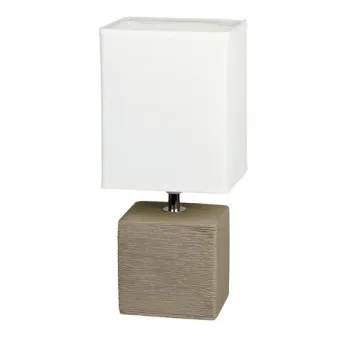 Rábalux Orlando kakaó-fehér alabástrom asztali lámpa (RAB-4930) E14 1 izzós IP20