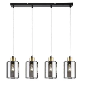 Rábalux Perez matt fekete függesztett lámpa (RAB-72247) E27 4 izzós IP20 Rábalux Perez matt fekete függesztett lámpa (RAB-72247) E27 4 izzós IP20