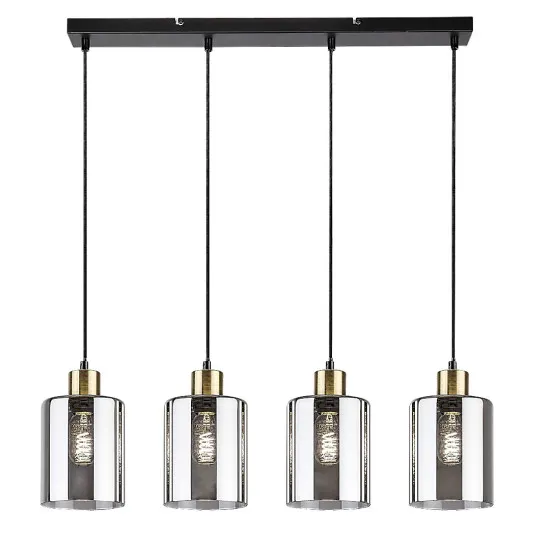 Rábalux Perez matt fekete függesztett lámpa (RAB-72247) E27 4 izzós IP20 Rábalux Perez matt fekete függesztett lámpa (RAB-72247) E27 4 izzós IP20