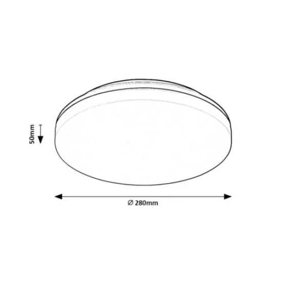 Rábalux Pernik fekete-fehér LED kültéri mennyezeti lámpa (RAB-7265) LED 1 izzós IP54