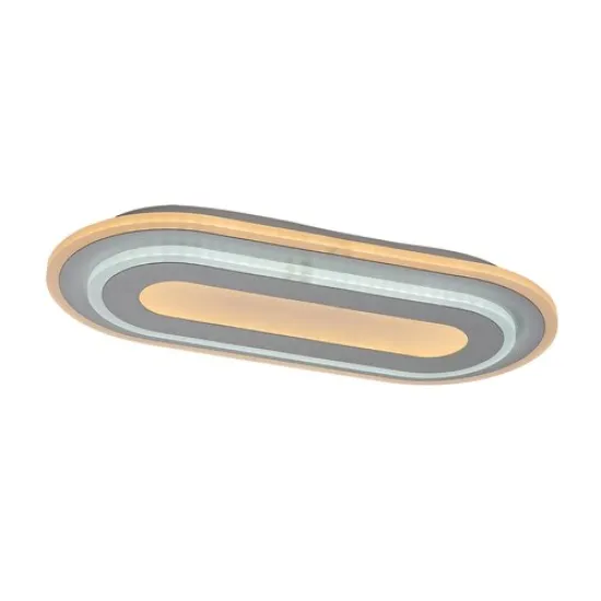 Rábalux Prue fekete-fehér LED mennyezeti lámpa (RAB-71110) LED 1 izzós IP20