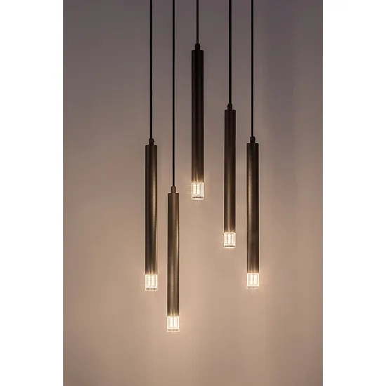 Rábalux Ramira fekete függesztett lámpa (RAB-72360) G9 5 izzós IP20 Rábalux Ramira fekete függesztett lámpa (RAB-72360) G9 5 izzós IP20