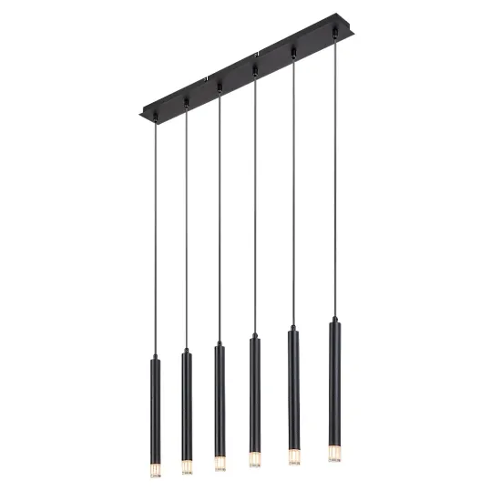 Rábalux Ramira fekete függesztett lámpa (RAB-72362) G9 6 izzós IP20 Rábalux Ramira fekete függesztett lámpa (RAB-72362) G9 6 izzós IP20