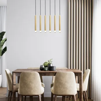 Rábalux Ramira arany függesztett lámpa (RAB-72363) G9 6 izzós IP20