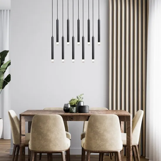 Rábalux Ramira fekete függesztett lámpa (RAB-72364) G9 10 izzós IP20 Rábalux Ramira fekete függesztett lámpa (RAB-72364) G9 10 izzós IP20