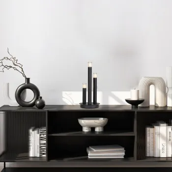 Rábalux Ramira fekete asztali lámpa (RAB-74365) G9 3 izzós IP20