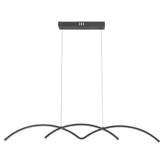 Rábalux River fekete-fehér függesztett lámpa (RAB-6899) LED 1 izzós IP20