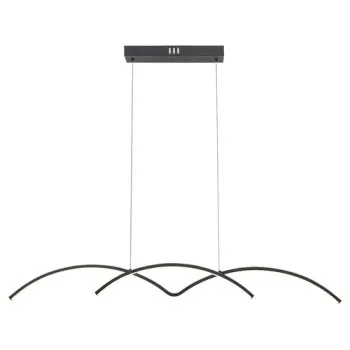 Rábalux River fekete-fehér függesztett lámpa (RAB-6899) LED 1 izzós IP20