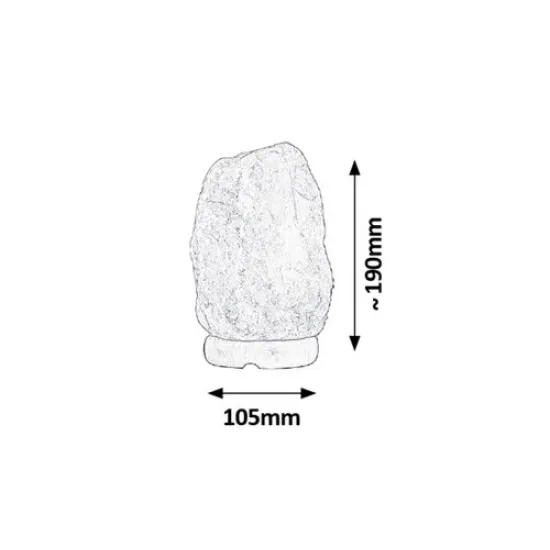 Rábalux Rock barna-narancs asztali sólámpa (RAB-4120) E14 1 izzós IP20