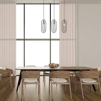 Rábalux Rovier matt fekete függesztett lámpa (RAB-72264) E27 3 izzós IP20