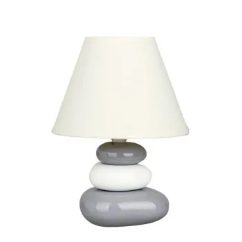 Rábalux Salem fehér-szürke asztali lámpa (RAB-4948) E14 1 izzós IP20