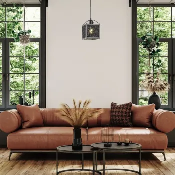 Rábalux Samilo fekete függesztett lámpa (RAB-72217) E27 1 izzós IP20