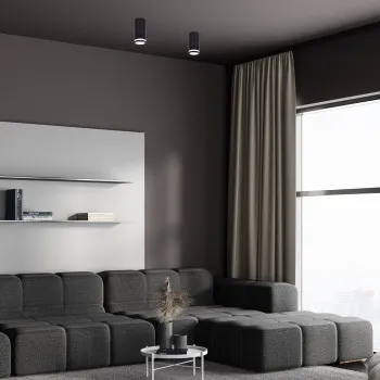 Rábalux Senobia fekete mennyezeti lámpa (RAB-73030) GU10 1 izzós IP20