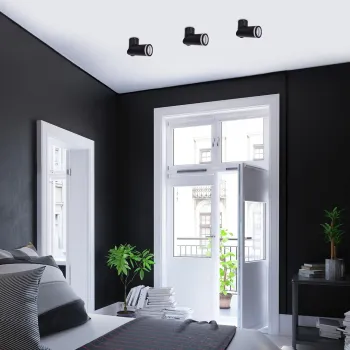 Rábalux Senobia fekete mennyezeti lámpa (RAB-73032) GU10 1 izzós IP20