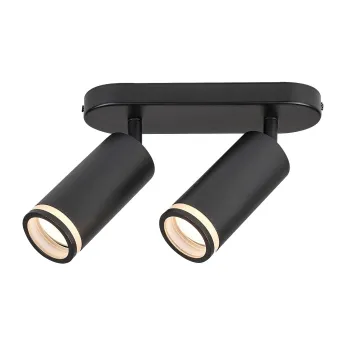 Rábalux Senobia fekete mennyezeti lámpa (RAB-73034) GU10 2 izzós IP20