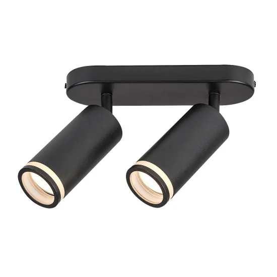 Rábalux Senobia fekete mennyezeti lámpa (RAB-73034) GU10 2 izzós IP20