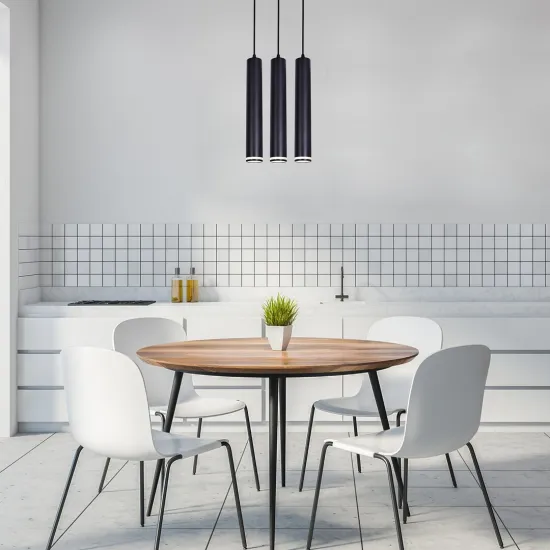 Rábalux Senobia fekete függesztett lámpa (RAB-73037) GU10 3 izzós IP20