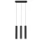 Rábalux Senobia fekete függesztett lámpa (RAB-73037) GU10 3 izzós IP20