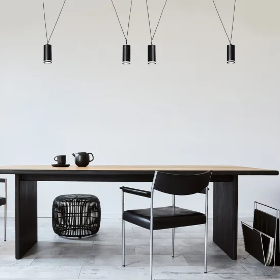 Rábalux Senobia fekete függesztett lámpa (RAB-73038) GU10 4 izzós IP20