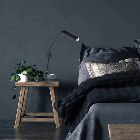 Rábalux Senobia fekete falikar (RAB-73041) GU10 1 izzós IP20