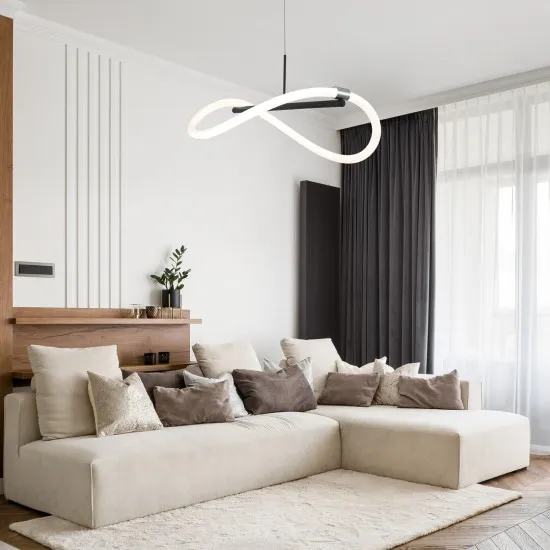 Rábalux Serena fekete LED függesztett lámpa (RAB-72252) LED 1 izzós IP20