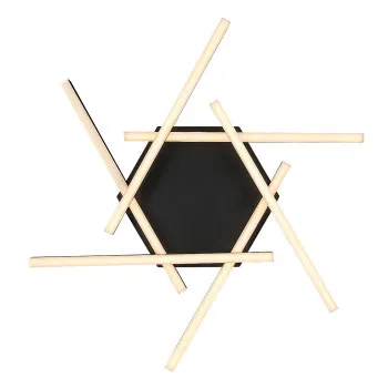 Rábalux Severine fekete-arany LED mennyezeti lámpa (RAB-71365) LED 1 izzós IP20