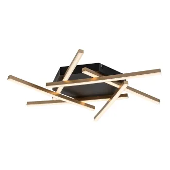 Rábalux Severine fekete-arany LED mennyezeti lámpa (RAB-71365) LED 1 izzós IP20