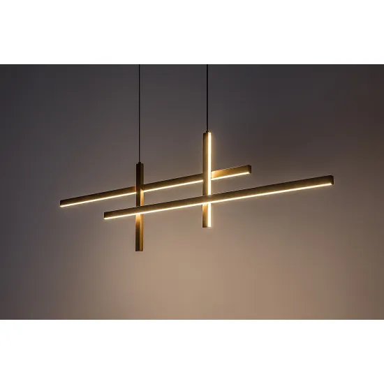 Rábalux Severine fekete-arany LED függesztett lámpa (RAB-72366) LED 1 izzós IP20