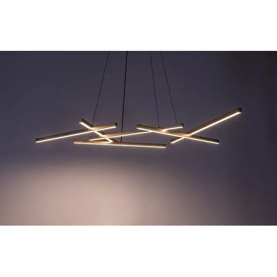 Rábalux Severine fekete-arany LED függesztett lámpa (RAB-72369) LED 1 izzós IP20