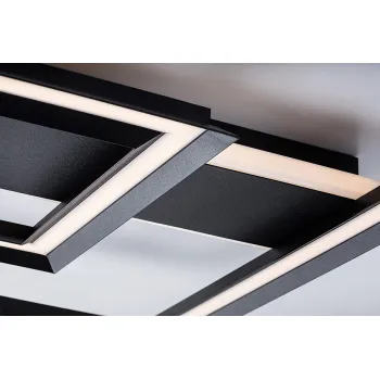 Rábalux Sidona fekete LED mennyezeti lámpa (RAB-71071) LED 1 izzós IP20