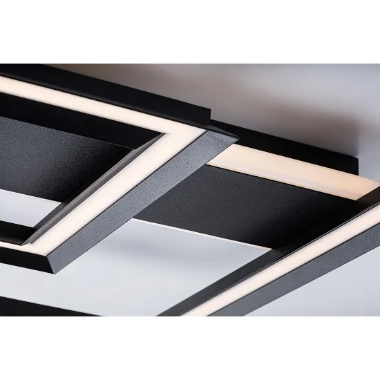 Rábalux Sidona fekete LED mennyezeti lámpa (RAB-71071) LED 1 izzós IP20