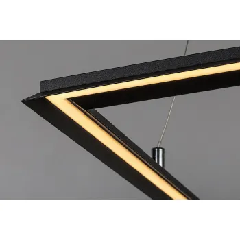 Rábalux Sidona fekete LED függesztett lámpa (RAB-72243) LED 1 izzós IP20