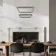 Rábalux Sidona fekete LED függesztett lámpa (RAB-72243) LED 1 izzós IP20