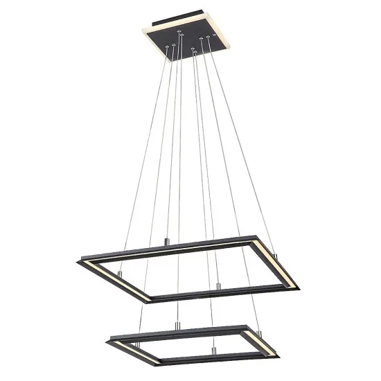 Rábalux Sidona fekete LED függesztett lámpa (RAB-72243) LED 1 izzós IP20