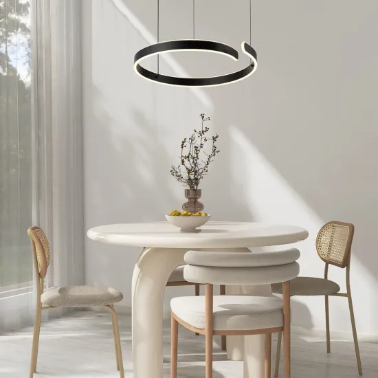 Rábalux Silnora fekete LED függesztett lámpa (RAB-72114) LED 1 izzós IP20