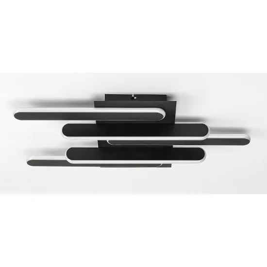 Rábalux Sindri fekete LED mennyezeti lámpa (RAB-71050) LED 1 izzós IP20