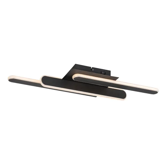 Rábalux Sindri fekete LED mennyezeti lámpa (RAB-71051) LED 1 izzós IP20