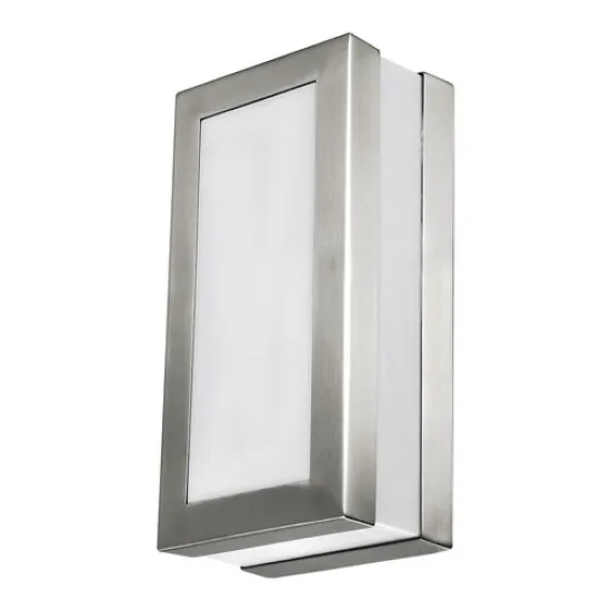 Rábalux Stuttgart matt króm-fehér kültéri fali lámpa (RAB-8170) E27 1 izzós IP44