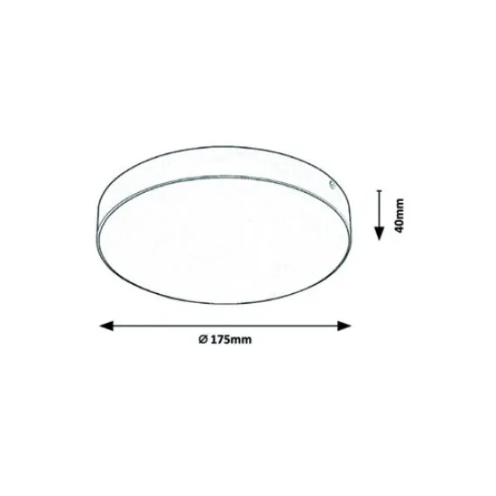Rábalux Tartu matt fehér LED kültéri mennyezeti lámpa (RAB-7893) LED 1 izzós IP44