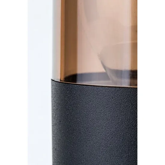 Rábalux Teplice matt fekete-füstszínű kültéri fali lámpa (RAB-7158) E27 1 izzós IP44