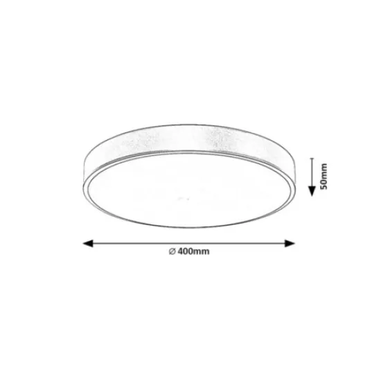 Rábalux Tesia arany-fehér mennyezeti lámpa (RAB-71037) LED 1 izzós IP20