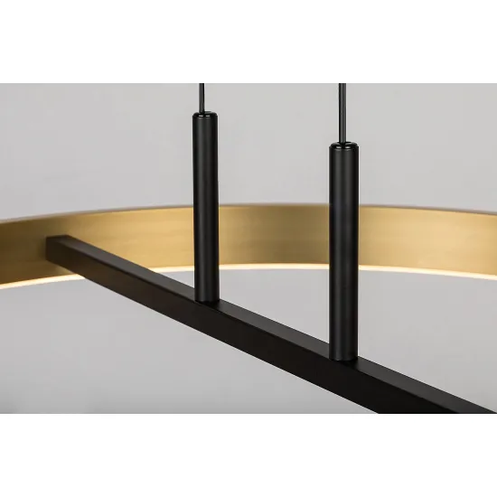 Rábalux Thric fekete-arany LED függesztett lámpa (RAB-72221) LED 1 izzós IP20