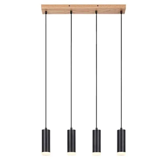 Rábalux Toras fekete-tölgy függesztett lámpa (RAB-72124) GU10 4 izzós IP20