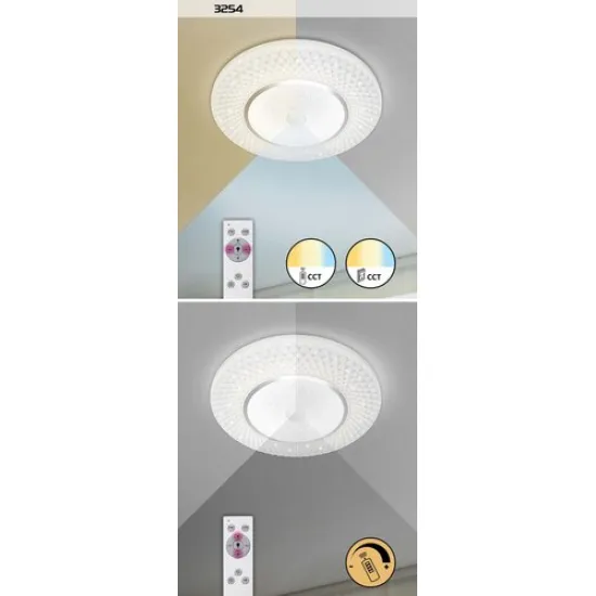 Rábalux Tornado króm-fehér LED mennyezeti lámpa (RAB-3254) LED 1 izzós IP20 Rábalux Tornado króm-fehér LED mennyezeti lámpa (RAB-3254) LED 1 izzós IP20