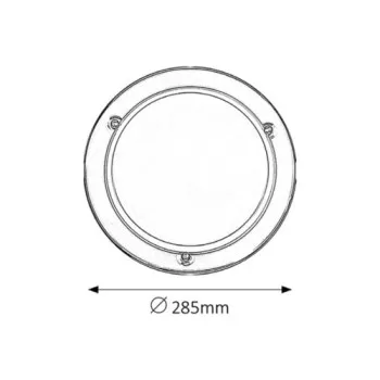 Rábalux Ufo króm-opál mennyezeti lámpa (RAB-5113) E27 1 izzós IP20