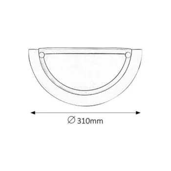 Rábalux Ufo fehér-opál fali lámpa (RAB-5161) E27 1 izzós IP20