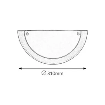 Rábalux Ufo matt króm-fehér fali lámpa (RAB-5181) E27 1 izzós IP20