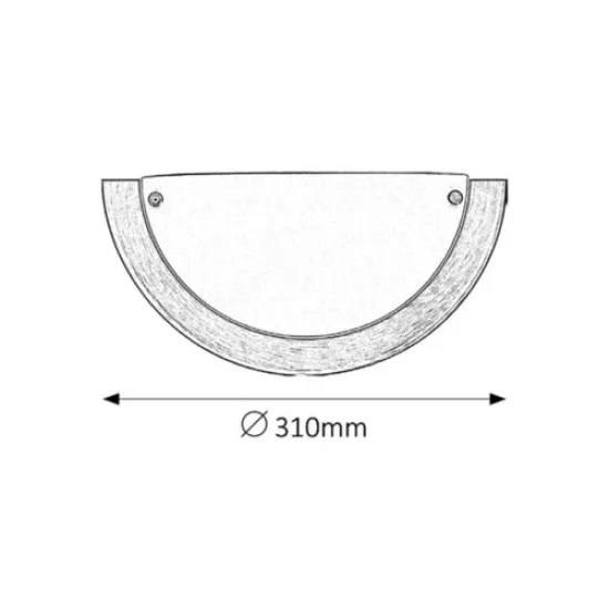 Rábalux Ufo bronz-fehér fali lámpa (RAB-5263) E27 1 izzós IP20