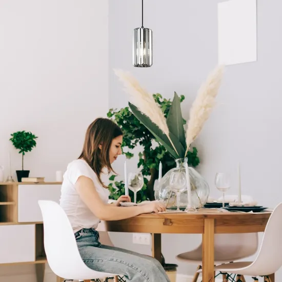 Rábalux Veness matt fekete függesztett lámpa (RAB-72254) E27 1 izzós IP20