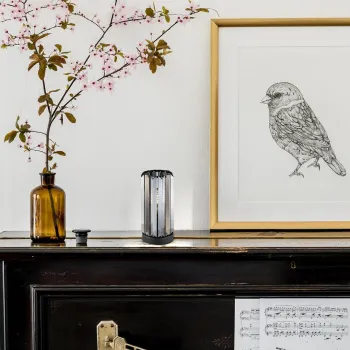 Rábalux Veness matt fekete asztali lámpa (RAB-74206) E27 1 izzós IP20